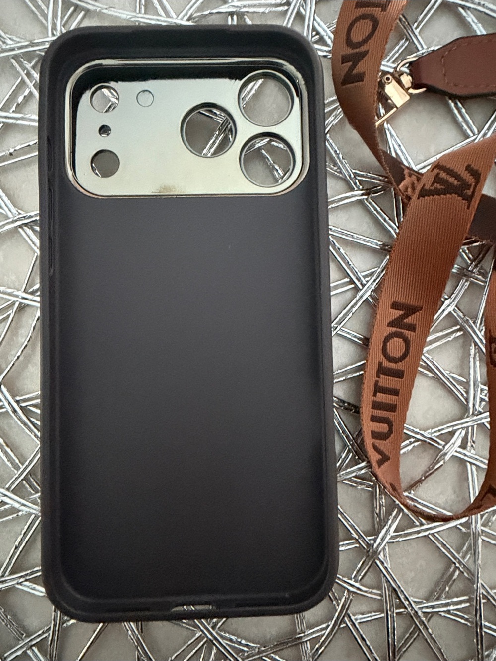 iPhone 17 pro max Case with Matching Brown Strap - Picture 5 of 7